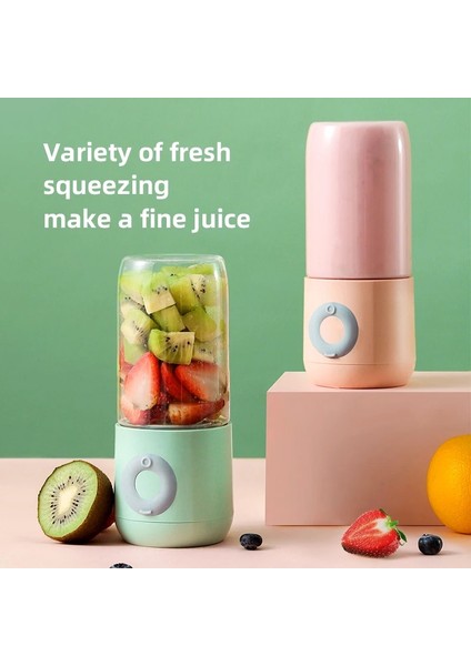Beyaz Stil Taşınabilir Kişisel Boyutlu Blender, Smoothies ve Shakesah Kapasiteli Piller Için USB Şarj Edilebilir Mini Meyve Sıkacağı Blender (Yurt Dışından)
