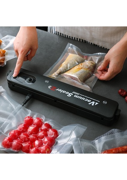 Temel Makine Stili Abd Fişi Vakumlu Gıda Mühürleyen Paketleme Makinesi 220V Ev Gıdaları Vakumlu Mühürleyen Film Mühürleyen Vakumlu Paketleyici (Yurt Dışından) fırsatları