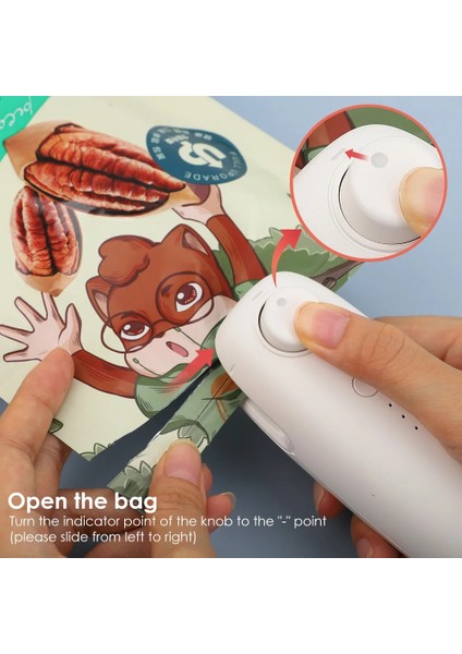 Beyaz Stil Lastic Torba Mühürleyen Paketleme Veya Açık Torbalar Için Küçük Kapama Makinesi Anında Isıtmalı Taşınabilir Vakumsuz USB Şarjlı Yiyecek (Yurt Dışından) modelleri