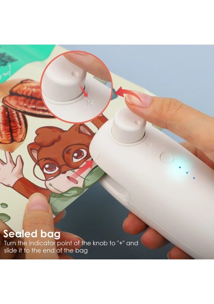 Beyaz Stil Lastic Torba Mühürleyen Paketleme Veya Açık Torbalar Için Küçük Kapama Makinesi Anında Isıtmalı Taşınabilir Vakumsuz USB Şarjlı Yiyecek (Yurt Dışından) fırsatları