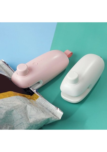 Beyaz Kuru Hücre Stili Taşınabilir Mini Kapama Makinesi USB Şarj El Basınçlı Isıtma Plastik Ambalaj Gıda Vakum Kapama Cihazı Ev Mutfak Için (Yurt Dışından) modelleri