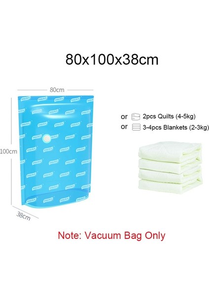 80X100X38CM Stili 3 Adet Giysi Yorgan Battaniyeler Için Sıcak Kübik Vakum Saklama Torbaları 75% Daha Fazla Depolama Seyahat Jumbo Space Saver Mühürleyen Sıkıştırma Torbaları (Yurt Dışından)