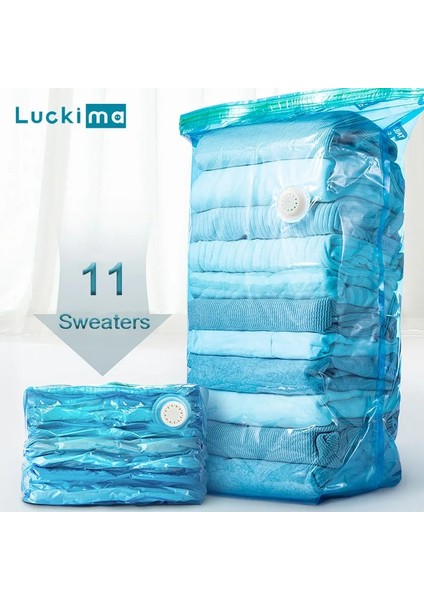 80X100X38CM Stili 3 Adet Giysi Yorgan Battaniyeler Için Sıcak Kübik Vakum Saklama Torbaları 75% Daha Fazla Depolama Seyahat Jumbo Space Saver Mühürleyen Sıkıştırma Torbaları (Yurt Dışından) fırsatları