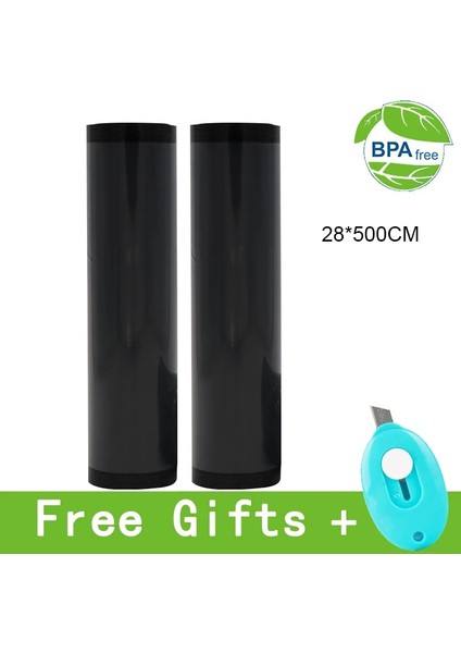 20CM ve 28CM Stili Pişirme Için Uygun Yüksek Li Kalın Siyah Ticari Gıda Vakum Poşeti Uzun Süre Taze Tutun 20*500CM ve 28*500CM (Yurt Dışından) indirimleri