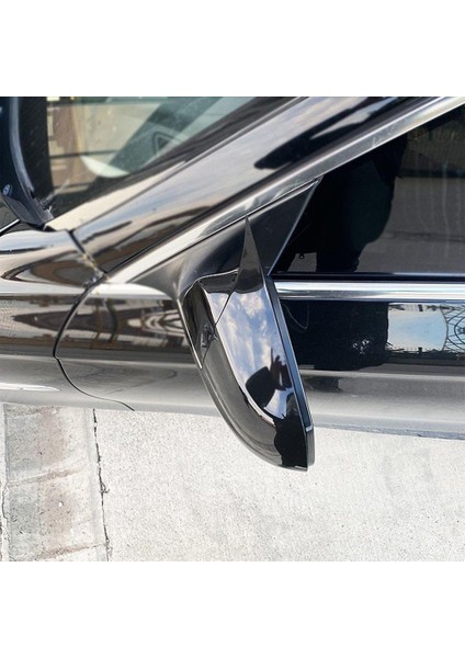 Bmw F10 Yarasa Ayna Kapağı - Parlak Siyah, Sinyalsiz Aynalar Için