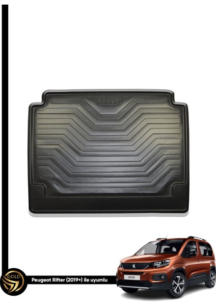 Peugeot Rifter 2018+ 3D Havuzlu Paspas + Bagaj Havuzu Ikili Set