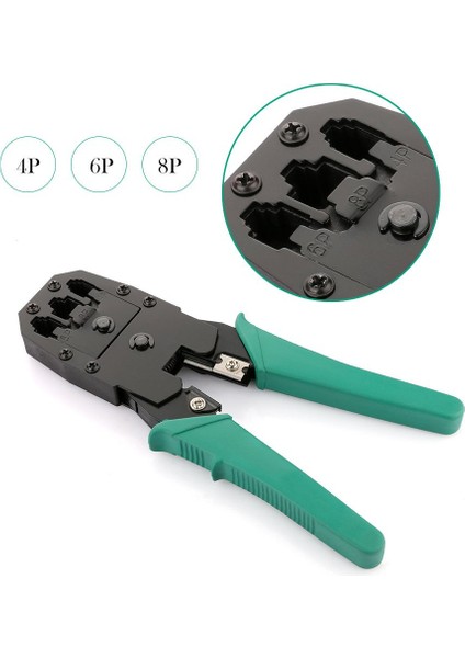 Internet Kablosu Pensesi Kablo Soyucu RJ45 Pense RJ11 Pense Üçlü Pense