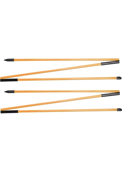 2x Golf Swing Trainer Taşınabilir Katlanır 48 "golf Hizalama Eğitim Sopaları Turuncu (Yurt Dışından)