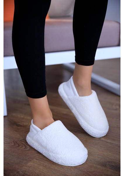 Kadın Panduf Ev Botu Ev Ayakkabısı Kalın Hafif Taban
