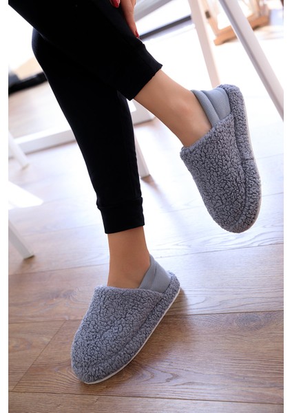 Kadın Panduf Ev Botu Ev Ayakkabısı Kalın Hafif Taban
