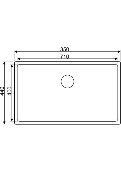 Asil Krom Drawn R15 Serisi As 299 Paslanmaz Çelik Eviye 40X71