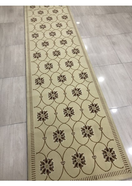 Saray Tifanny 10545 R 80X300 Kahve Krem 3 Metre Yolluk !