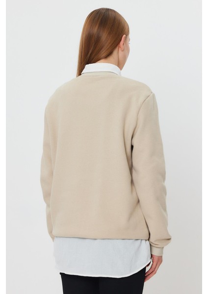 Içi Polarlı Baskı Detaylı Sweatshırt(E24-00174) fırsatları