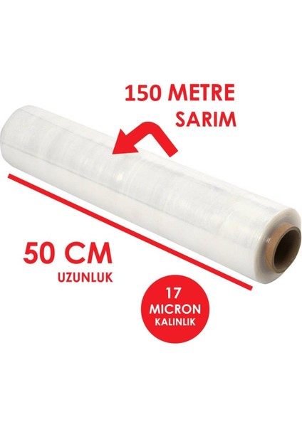 Streç Film 17 Mikron 50CM*150M fiyatları