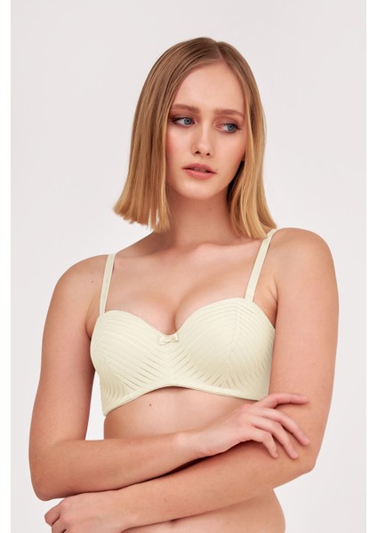 Ekru Sierra Straplez Sütyen 30001