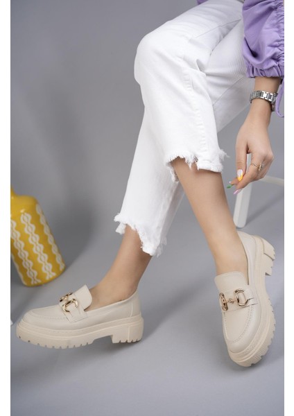 Kadın Kalın Taban Loafer Makosen Ayakkabı modelleri