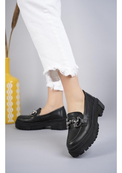 Kadın Kalın Taban Loafer Makosen Ayakkabı modelleri