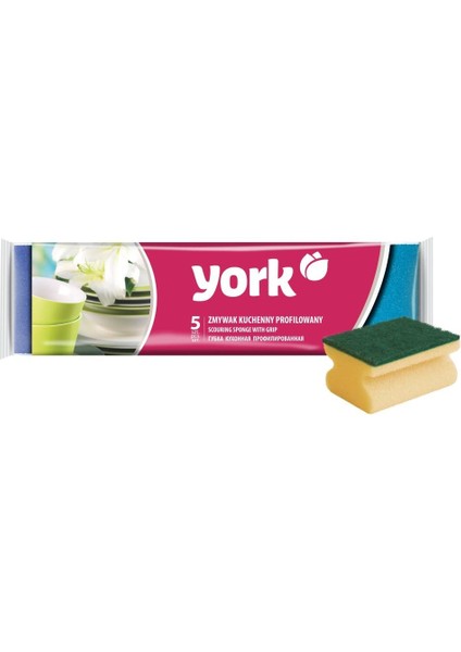 York Oluklu Bulaşık Süngeri 5 Adet 031020