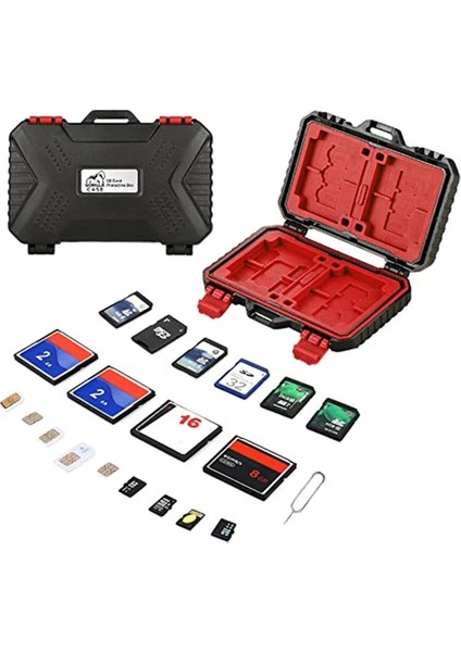 Dslr Makineler Için Çoklu Hafıza Kartı Çantası