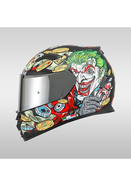 820 Ugly Full Face Kask Kapalı Motosiklet Kask