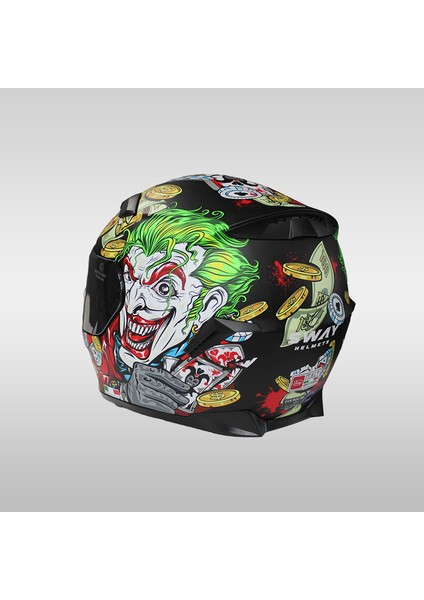 820 Ugly Full Face Kask Kapalı Motosiklet Kask