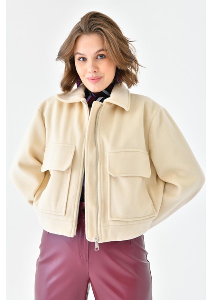 Kadın Kaşe Ceket Taş RBN4070 fiyatları