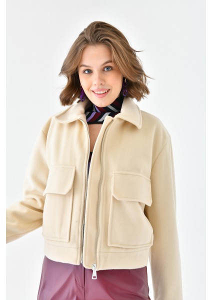 Kadın Kaşe Ceket Taş RBN4070 fırsatları