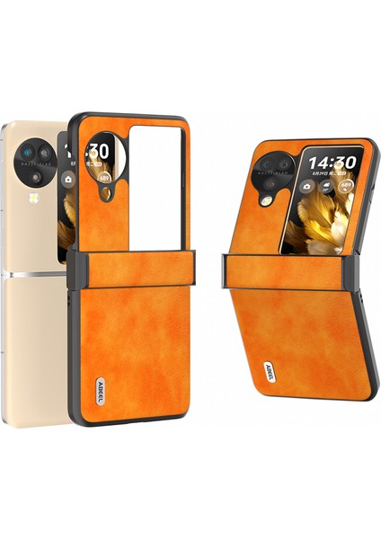 Oppo Find N3 Flip 5g Litchi Doku Anti Kırılma Kapağı Bulun (Yurt Dışından)