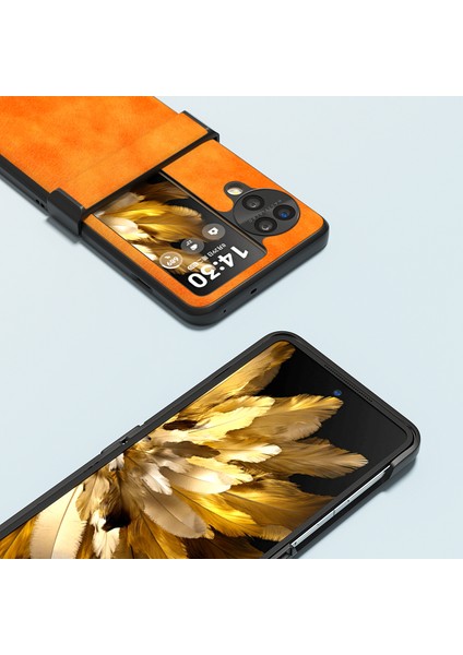 Oppo Find N3 Flip 5g Litchi Doku Anti Kırılma Kapağı Bulun (Yurt Dışından) modelleri