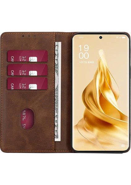 Oppo A38 4g / A18 4g Manyetik Otomatik Kapanış Deri Kapağı Cüzdan Standıyla (Yurt Dışından)