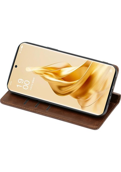 Oppo A38 4g / A18 4g Manyetik Otomatik Kapanış Deri Kapağı Cüzdan Standıyla (Yurt Dışından)