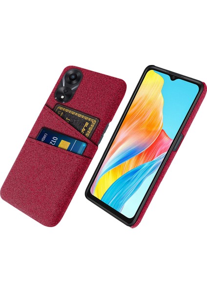 Oppo A38 4g / A18 4g Çift Kart Yuvaları Pc+Bez Telefon Kapağı (Yurt Dışından)