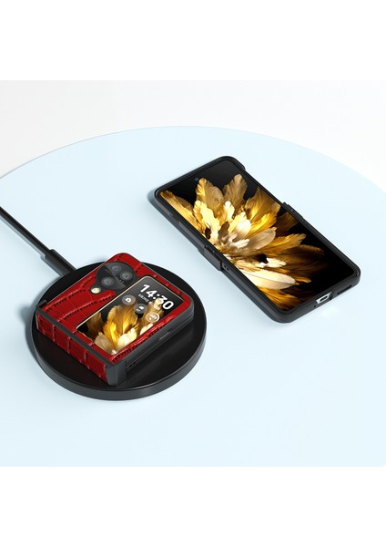 Oppo Find N3 Flip 5g Katlanır Telefon Kasası Menteşe Koruma Timsah Doku Kapağı (Yurt Dışından) indirimleri
