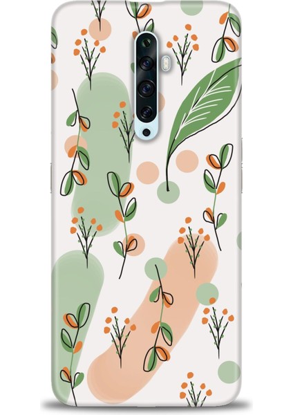 Oppo Reno 2z Kılıf Hd Baskılı - Flower Pattern