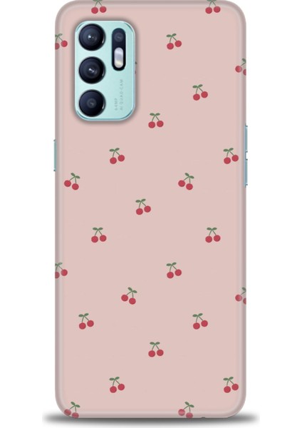 Oppo Reno 6 Kılıf Hd Baskılı - Kirazlar