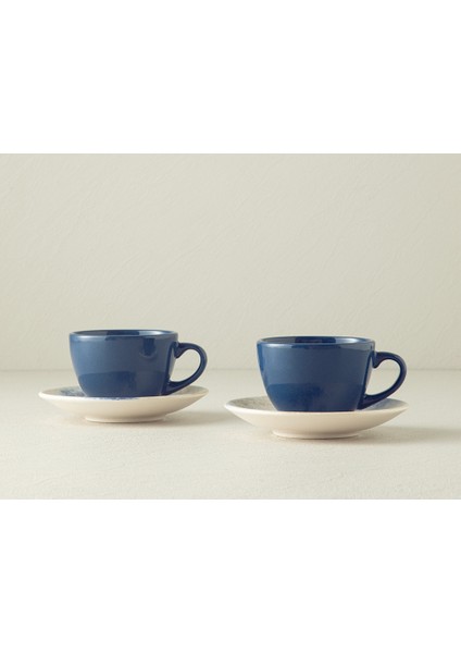Aqua Sense Seramik 4 Parça 2 Kişilik Çay Fincanı Takımı Mavi fiyatları