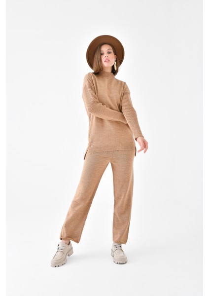 Kadın Saç Örgülü İkili Takım Bisküvi 20618