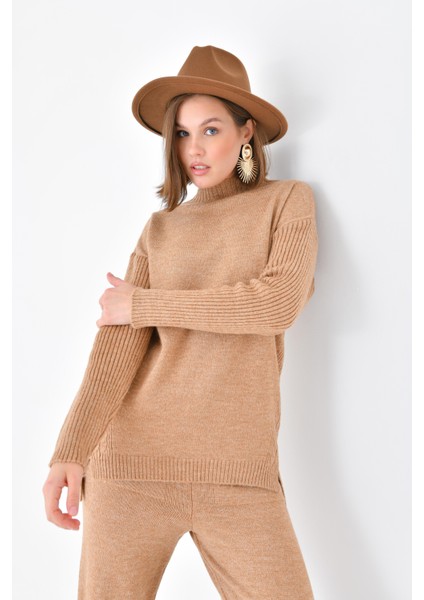 Kadın Saç Örgülü İkili Takım Bisküvi 20618 indirimleri