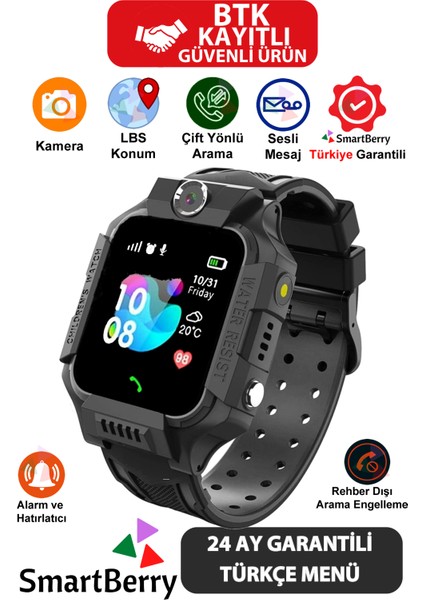 Z2 LBS Konumlu Akıllı Çocuk Takip Saati Sim Kartlı Arama, Kameralı, Gizli Dinleme Özellikli