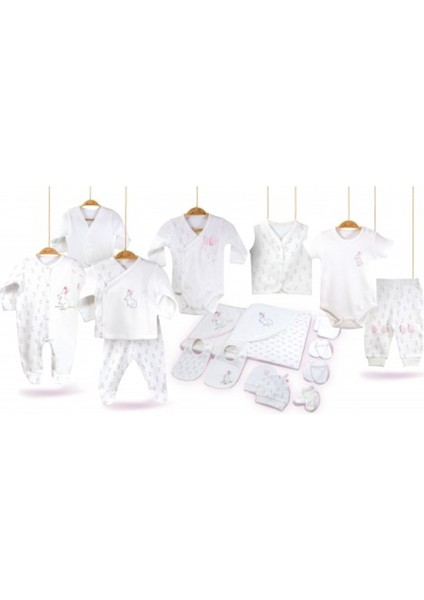 Bi Organik Rabbit Girl 20LI Zıbın Seti Hastane Çıkışı 84016
