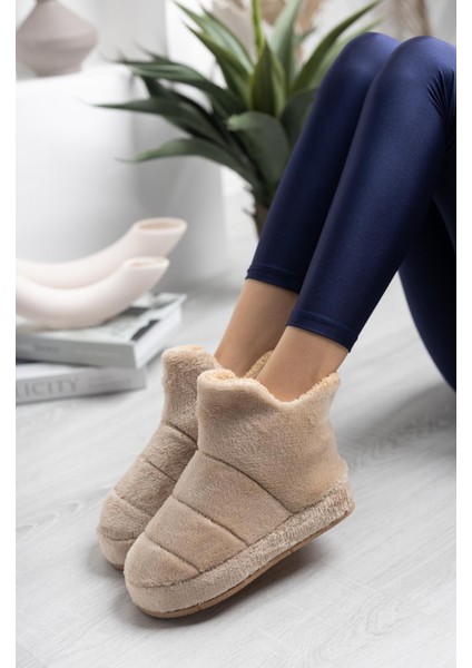 Kadın Panduf Ev Botu Ev Ayakkabısı Kalın Hafif Taban