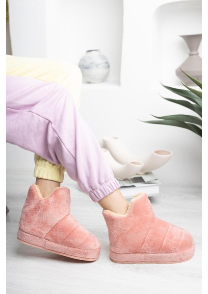 Kadın Panduf Hafif Eva Taban Kış Sezonu Düz Desenli Sıcak Tutma Özelliği