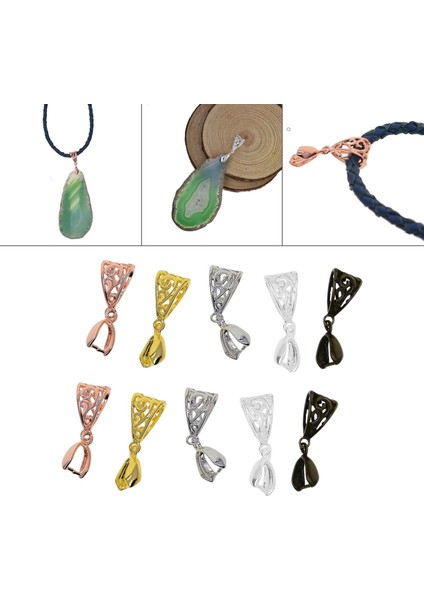 Kolye Kefalet Konektörü Kolye Toka Kanca Kolye Asılı Için Dangle Klipler (Yurt Dışından)