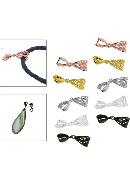 Kolye Kefalet Konektörü Kolye Toka Kanca Kolye Asılı Için Dangle Klipler (Yurt Dışından)