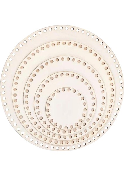 5x Alt, Tığ Işi Çanta Alt, 10/15/20/25/30 Cm, Yuvarlak (Yurt Dışından)