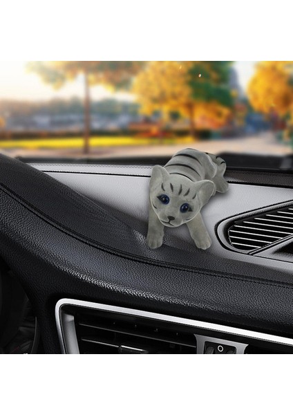 Dashboard Dekorasyon Başını Sallayan Süsleme Gri Için Oto Aksesuarları (Yurt Dışından)