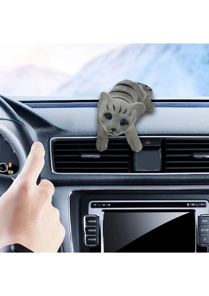 Dashboard Dekorasyon Başını Sallayan Süsleme Gri Için Oto Aksesuarları (Yurt Dışından)