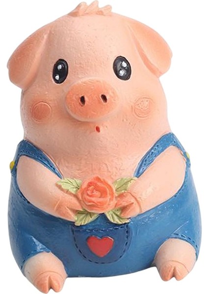 Sevimli Hayvanlar Heykeli Minyatür Reçine Heykelcik Süs Masa Dekorasyonu Için Piggy (Yurt Dışından) modelleri