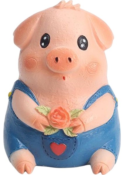 Sevimli Hayvanlar Heykeli Minyatür Reçine Heykelcik Süs Masa Dekorasyonu Için Piggy (Yurt Dışından) indirimleri