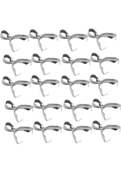 20 Stianless Kefaletler Çelik Kolye Örü Kapaklar Için 4X16MM (Yurt Dışından)